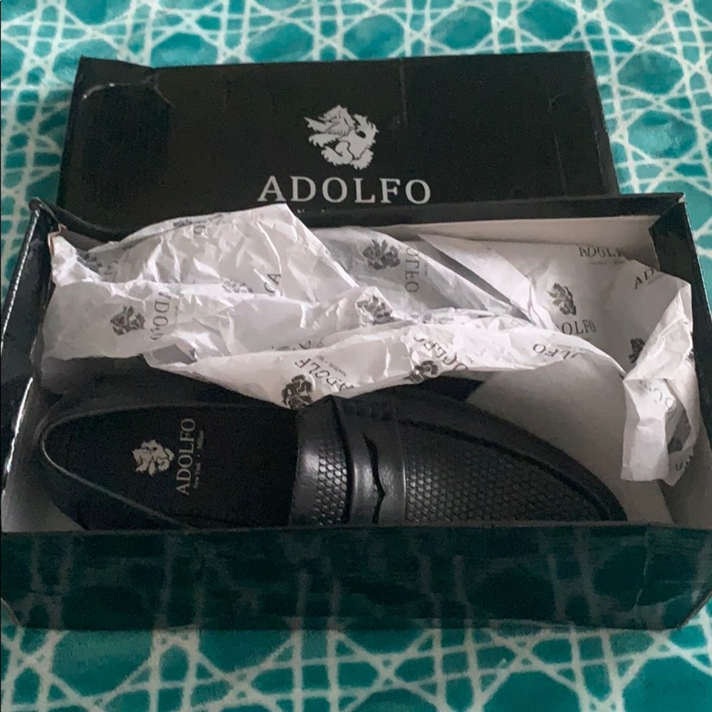 Adolfo men’s textire penny loafer